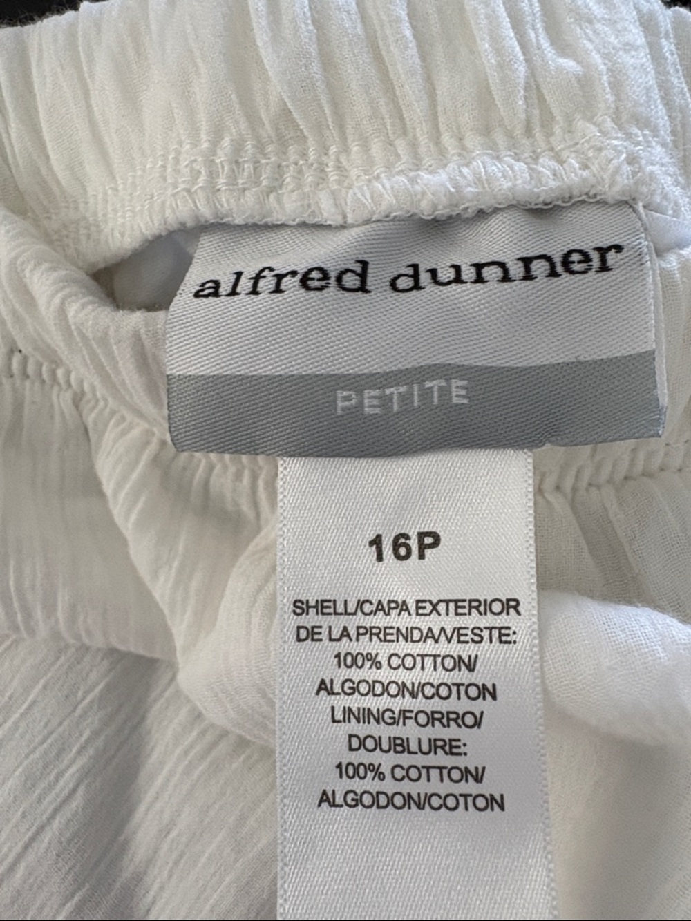 Alfred Dunner White Lined Gauze Maxi Skirt - Picture 2 of 8